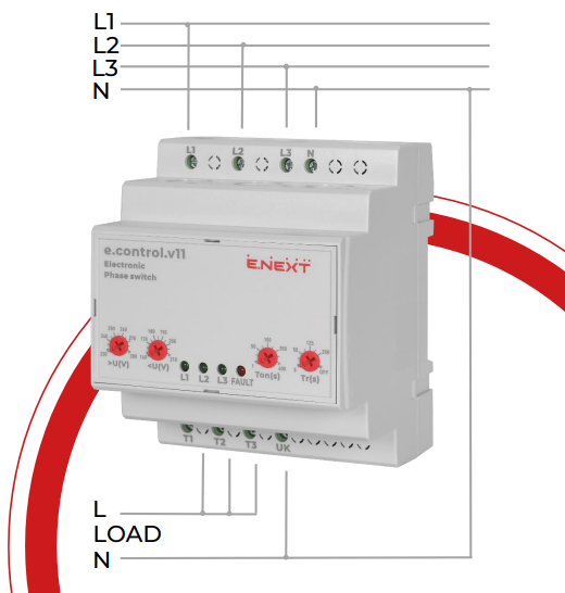 РЕЛЕ ВИБОРУ ПРІОРИТЕТНОЇ ФАЗИ e.control.v11