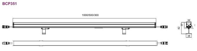 Лінійний настінний світильник UniStrip G5 DC з низьким рівнем напруги