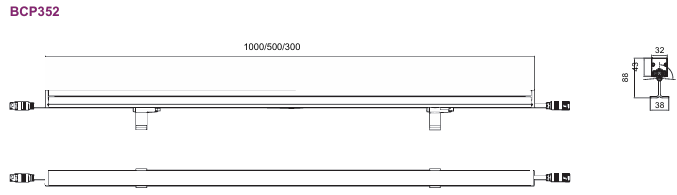 Лінійний настінний світильник UniStrip G5 DC з низьким рівнем напруги