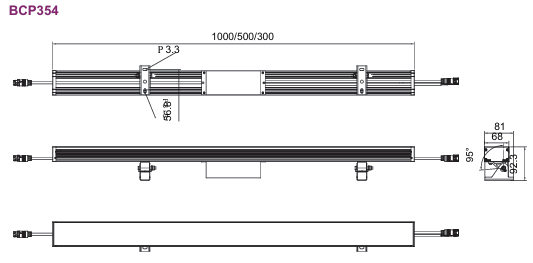 Лінійний настінний світильник UniStrip G5 DC з низьким рівнем напруги
