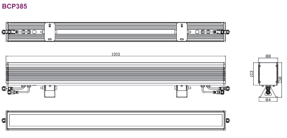 Лінійний настінний світильник UniStrip G5 DC з низьким рівнем напруги
