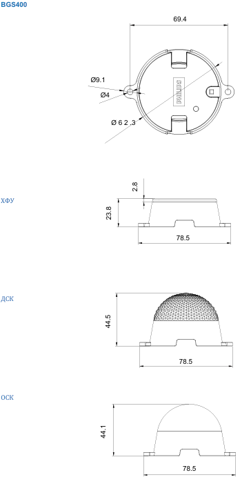 Освітлювальні прилади UniDot G3 для декоративного використання