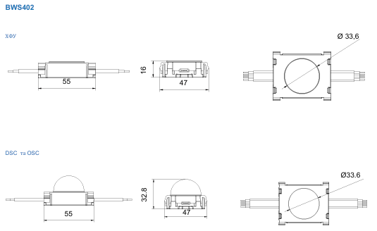 Освітлювальні прилади UniDot G3 для декоративного використання
