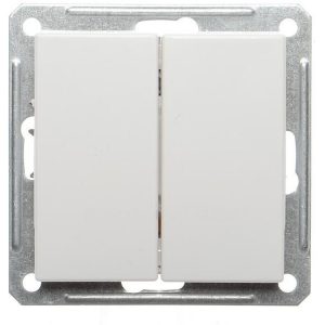 Вимикач 2-кл. внутр. W-59 "Wessen" білий (знято з в-ва)