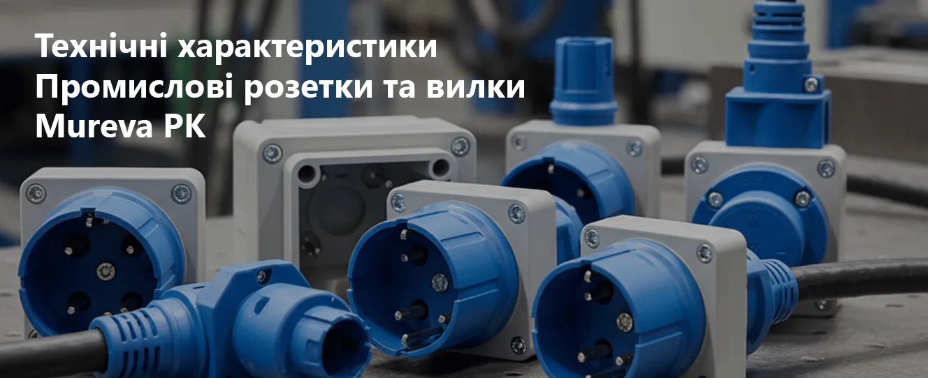 Технічні характеристики | Промислові розетки та вилки Mureva PK