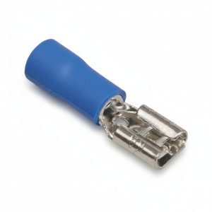 Наконечник-роз'єм плоский мама 1.5-2.5 мм.кв. ізол. 6,35x0,5/0,8 FDD 2-250 синій (100шт) "АСКО"