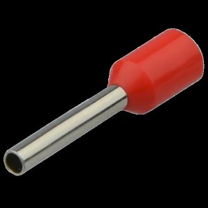 Наконечник втулковий  1,5 мм.кв. ізол. НТ 1,5-10 червоні (100шт) "АСКО"