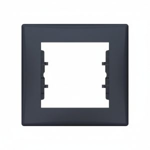 Рамка 1-а кратна "SEDNA" графіт (C1) (знятий з в-ва 30.12.2023)