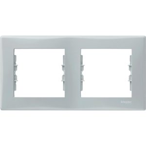 Рамка 2-х кратна "SEDNA" сіра (C3) (знятий з в-ва  30.12.2023)