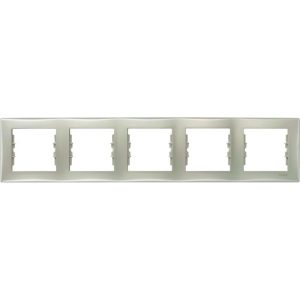 Рамка 5-ти кратна "SEDNA" титан (C1) (знятий з в-ва  30.12.2023)