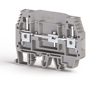 Клема струмова  WGO 1 Сіра з 1 тестовим гніздом