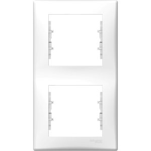 Рамка 2-х кратна вертикальна "SEDNA" біла