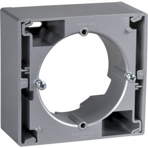 Коробка для зовнішнього монтажу одиночна "SEDNA" алюміній