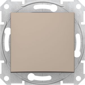 Вимикач 1-клавішний. внутрішній. перехресний "SEDNA" тітан