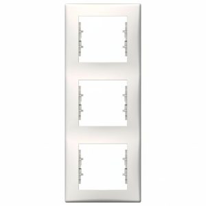 Рамка 3-х кратна вертикальна "SEDNA" сл.к. (C1) (знятий з в-ва  30.12.2023)