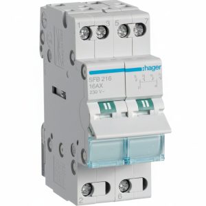 Перемикач I-0-II з загальним виходом знизу 2п 16А/230В (B)