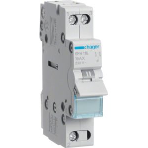 Перемикач I-0-II з загальним виходом знизу 1п 32А/230В (B)