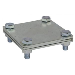 З'єднувач полоса-полоса, 80х70мм, сталь гарячого цинкування