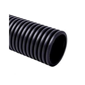 Гофротруба двостінна д. 90/77мм з прот. 50м 450Н чорн. (KF 09090 FA)