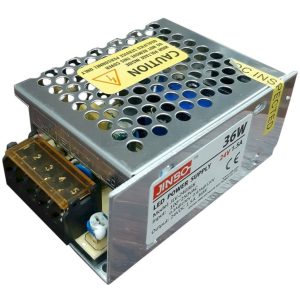 Блок живлення LED  36W 24V IP20 метал 85x58x38 (2 роки)  JLV-24036K