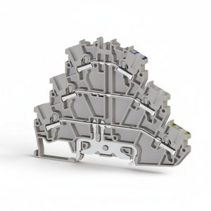 Клема трирівнева сіра PYK2.5-2FТ