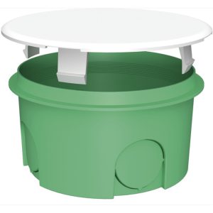 Коробка розподільча  70Х40 IP30 внутрішня під цеглу кругла з кришкою PLANK MB101 (170шт.уп)