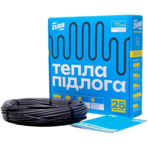 Кабель нагрівальний (секція) ZUBR DC CABLE 17/565 (шаг от 3,2 до 4м.кв.)