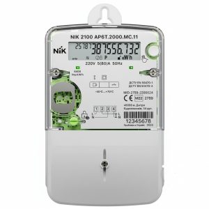 Ліч. 1-фаз.NIK 2100 AP6T.2000.MC.11 (A+, багатотарифний, 5(80)А, 220В)
