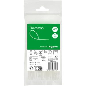 Хомут 2,5х120 кабельний білий (100шт)