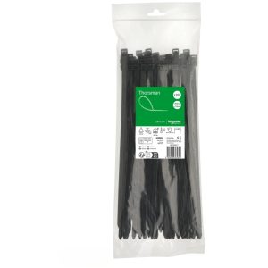 Хомут 7,6х300 кабельний чорний (100шт)