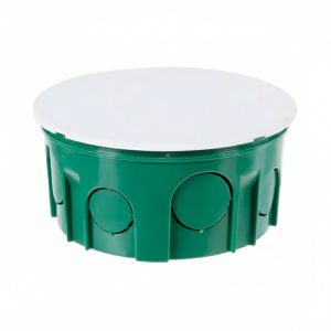 Коробка розподільча 100х50 IP30 внутрішня під цеглу кругла