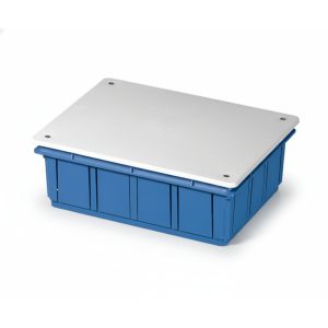 Коробка розподільча 92x92x45 IP20 д/бетону з кришкою поліпроп.самозатух.800°С ELETTROCANALI