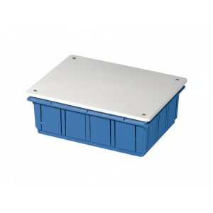Коробка розподільча 196x152x70 IP20 д/бетону з кришкою поліпроп.самозатух.800°С ELETTROCANALI
