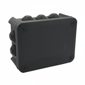 Коробка розподільча 150х115x65 IP66 зовнішня з сальник.гумов.чорн. UV-стійка