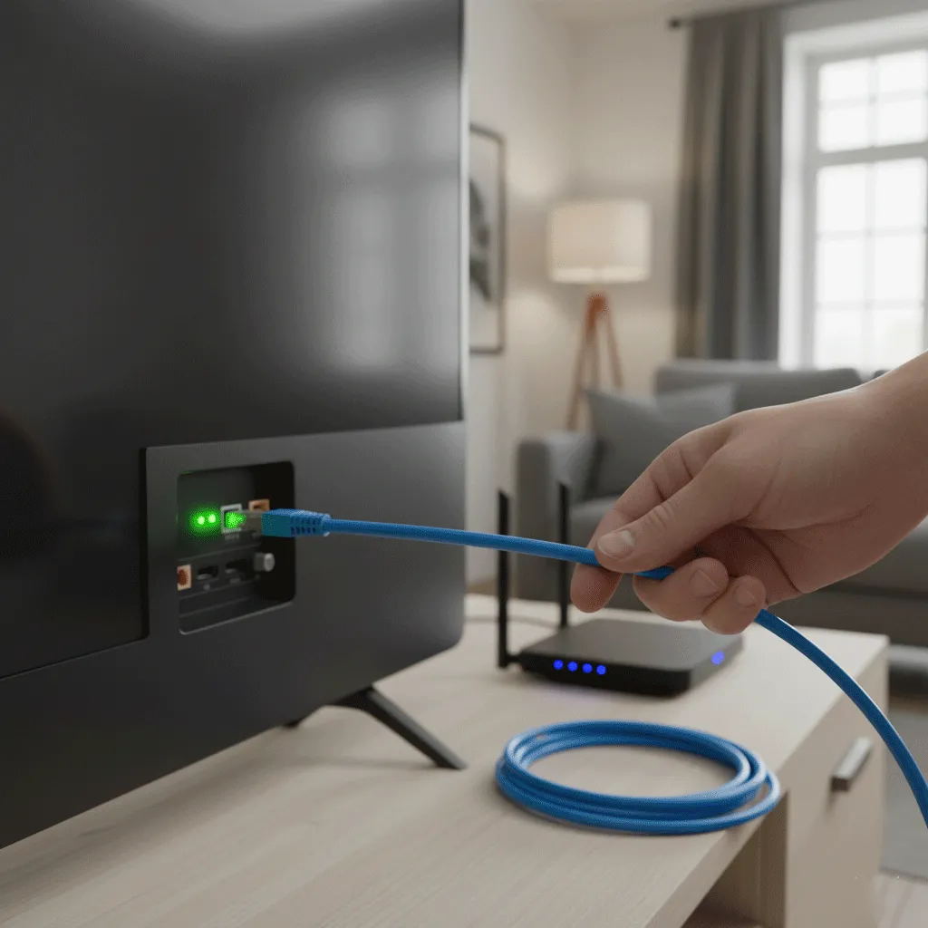 Як підключити телевізор до інтернету через кабель