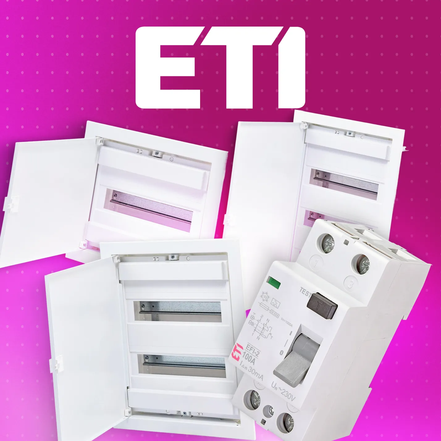 ETI | акція на диференційне реле та щити пластикові
