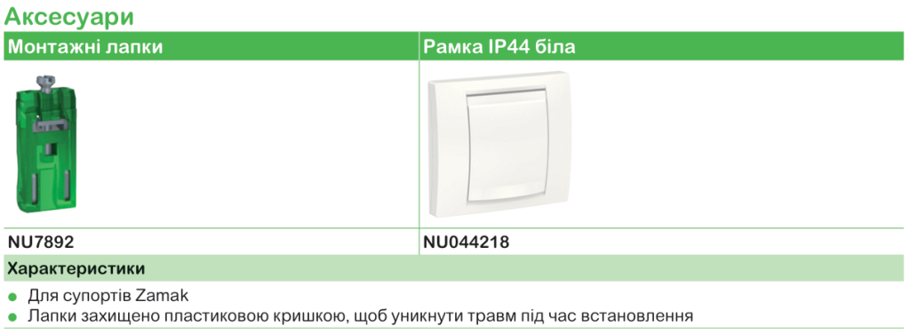 Функції та характеристика продукції | Unica