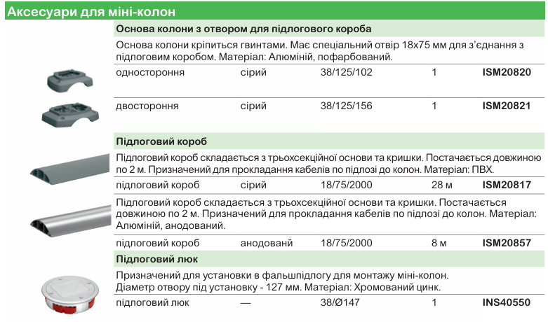 Optiline | електромонтажна система для організації робочих місць