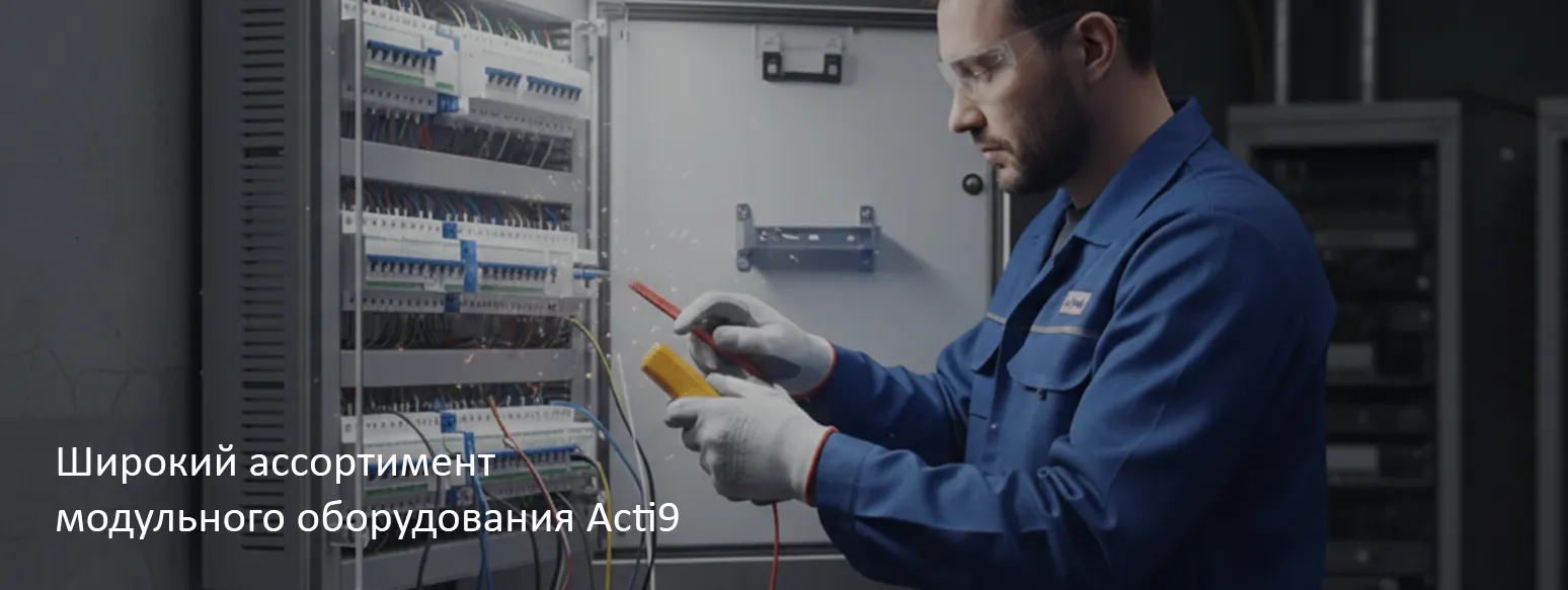 Широкий ассортимент модульного оборудования Acti9