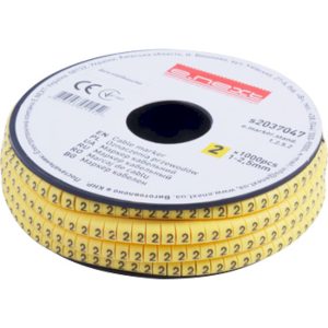 Маркер кабельний e.marker.stand.1.2.5.2, 1-2,5 кв.мм, "2", 1000 шт