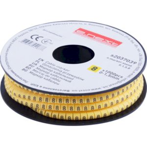 Маркер кабельний e.marker.stand.0.1.5.8, 0-1,5 кв.мм, "8", 1000 шт