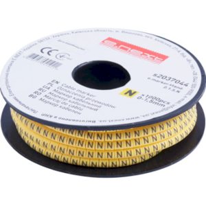 Маркер кабельний e.marker.stand.0.1.5.N, 0-1,5 кв.мм, "N", 1000 шт