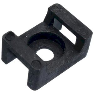 Площадка під хомут e.cta.stand.22.15.black 22х15 H-10мм Ø отв. 5мм чорна (100 шт.)