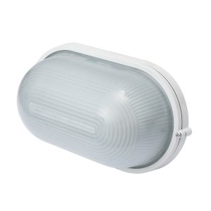 НПП 100W Е27 IP54 овал, білий e.light.1401.1.100.27.white "Е-НЕКСТ"