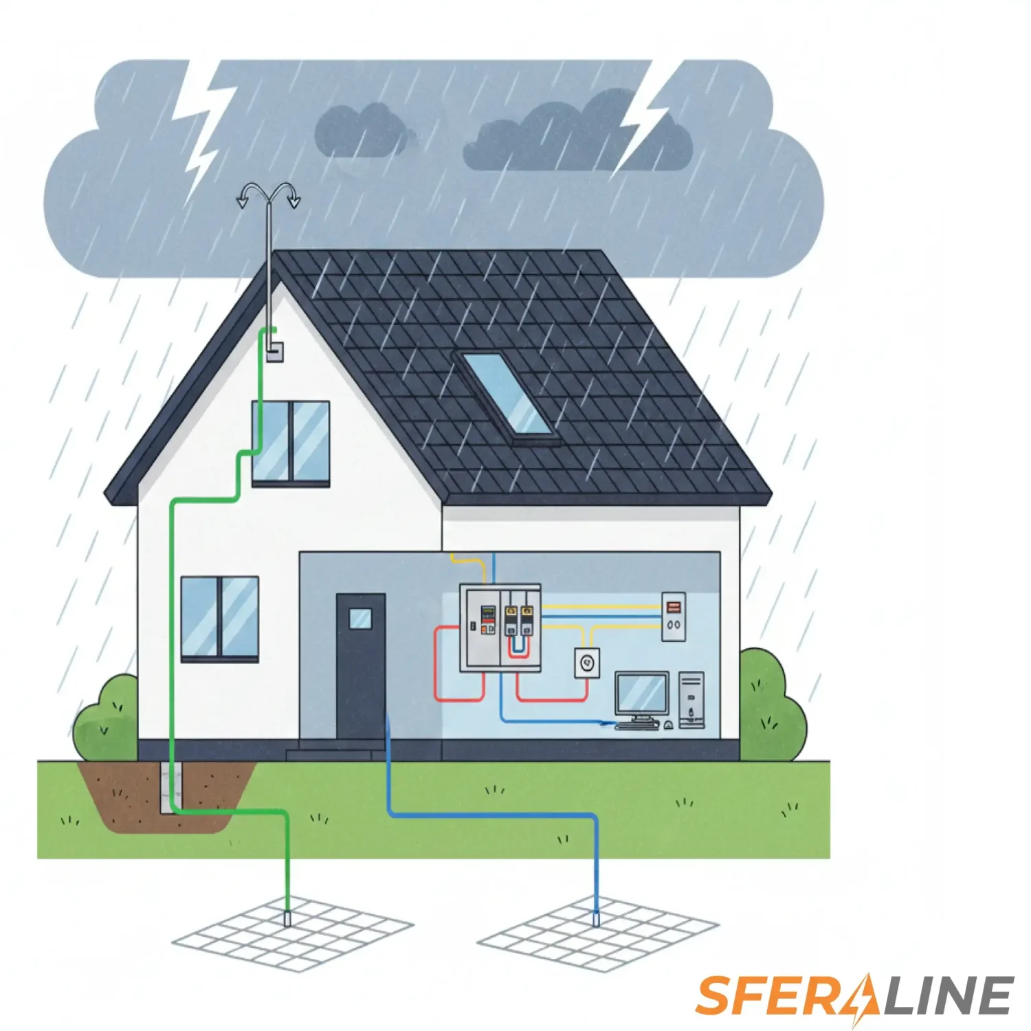 5 вещей которые стоит знать о молниеотводах, прежде чем защищать свой дом