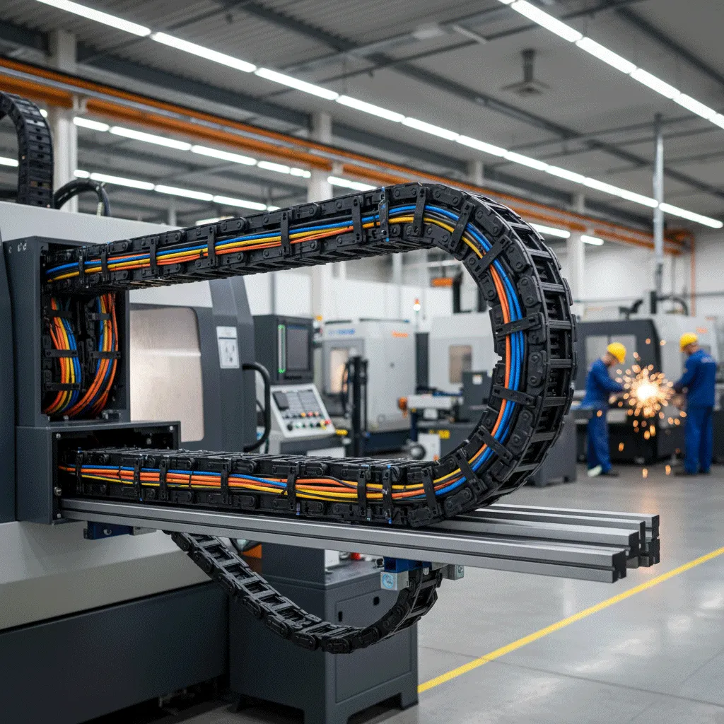 Вибір кабельних ланцюгів для рухомих механізмів та систем автоматизації