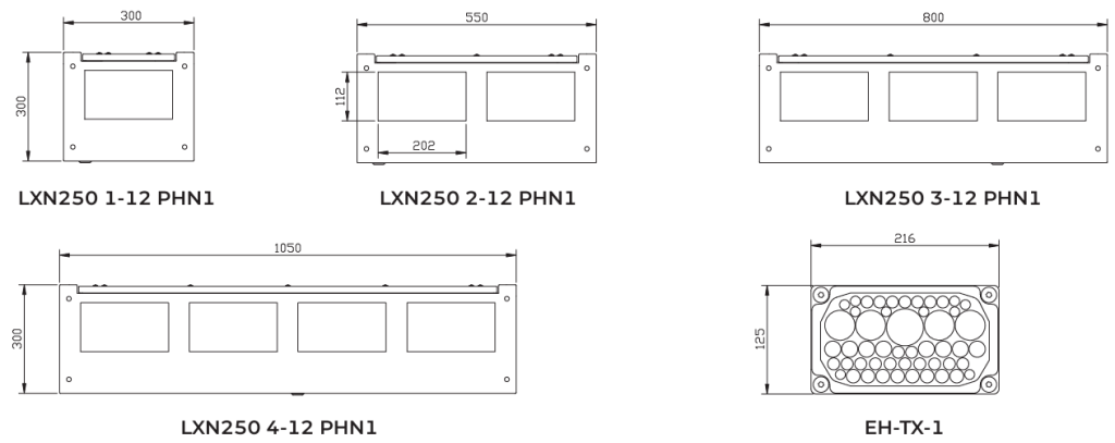Розподільні шафи серії LХN250 | оберіть надійні металеві електрощити ETI
