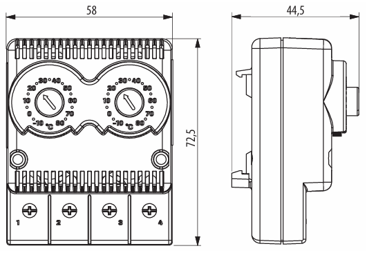Компоненти для контролю температури і вологості шаф | ETI