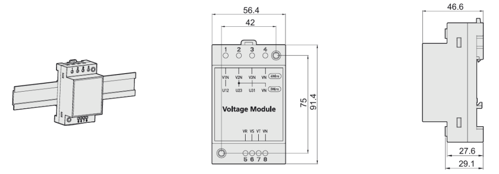 Аксесуари блока контролю та захисту, модулі напруги ETI POWER