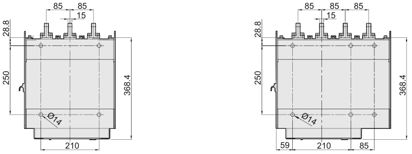 Габаритні розміри автоматичних вимикачів фірми ETI POWER 